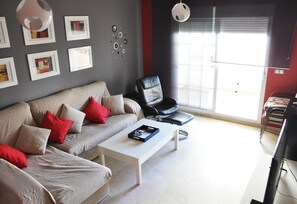 TV, DVD player, ping pong