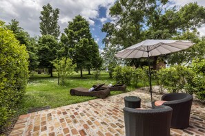 Terrace/patio - 'Tenuta Ca' Zen - Cottage Casetta' with Shared Pool, Wi-Fi and Air Conditioning (Taglio di Po)