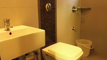 Towels, soap, shampoo
