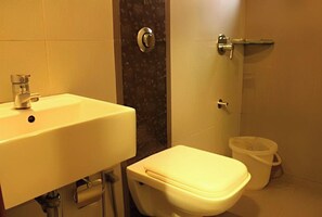 Towels, soap, shampoo
