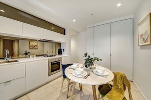 Dining - A Cozy & Comfy 2BR Apt Near Crown & Southern Cross (Docklands)