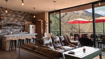 Luxury Chalet | Living area | Table tennis