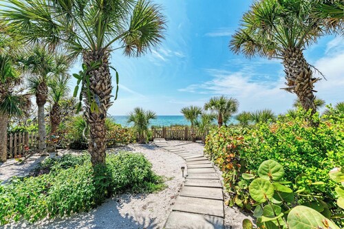 Private Island Living on Manasota Key! Rare Direct Beachfront Home!