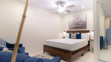 1 多间卧室、熨斗/熨衣板、免费 WiFi、床单