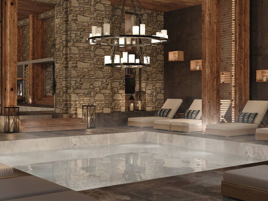 Indoor pool, seasonal outdoor pool