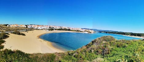 En la playa