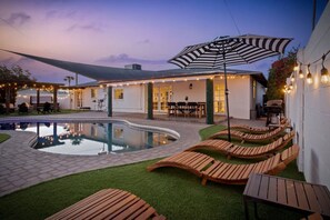 A heated pool