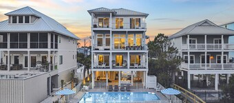 Tides Beach House: Beachfront New Build- Sleeps 30, Pet Friendly, Priv. Pool