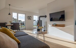 TV connectée, cheminée