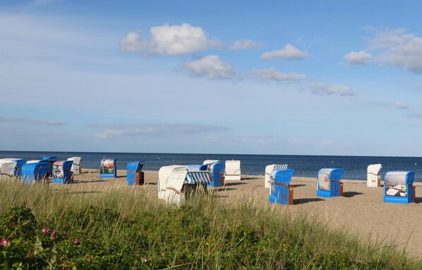På stranden, fiskeri
