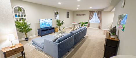 Smart TV, video games, ping pong