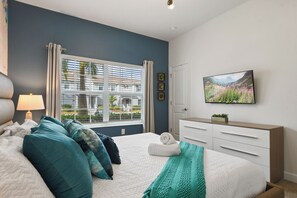 4 bedrooms, in-room safe, iron/ironing board, travel crib