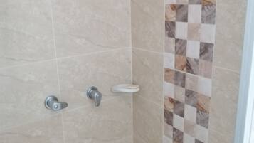 Towels, soap, toilet paper