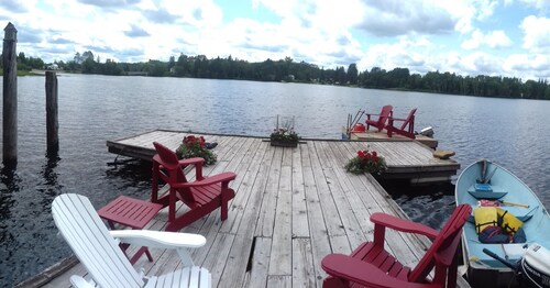 Secluded Lakefront Escape on 1.5 Acres of Pristine Waterfront