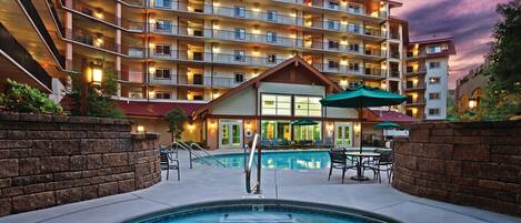 A heated pool