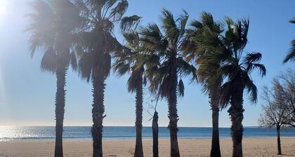 OPEN residence, Large T2 of 47m2, air-conditioned, sleeps 6, swimming pool, beaches at 150m, private parking