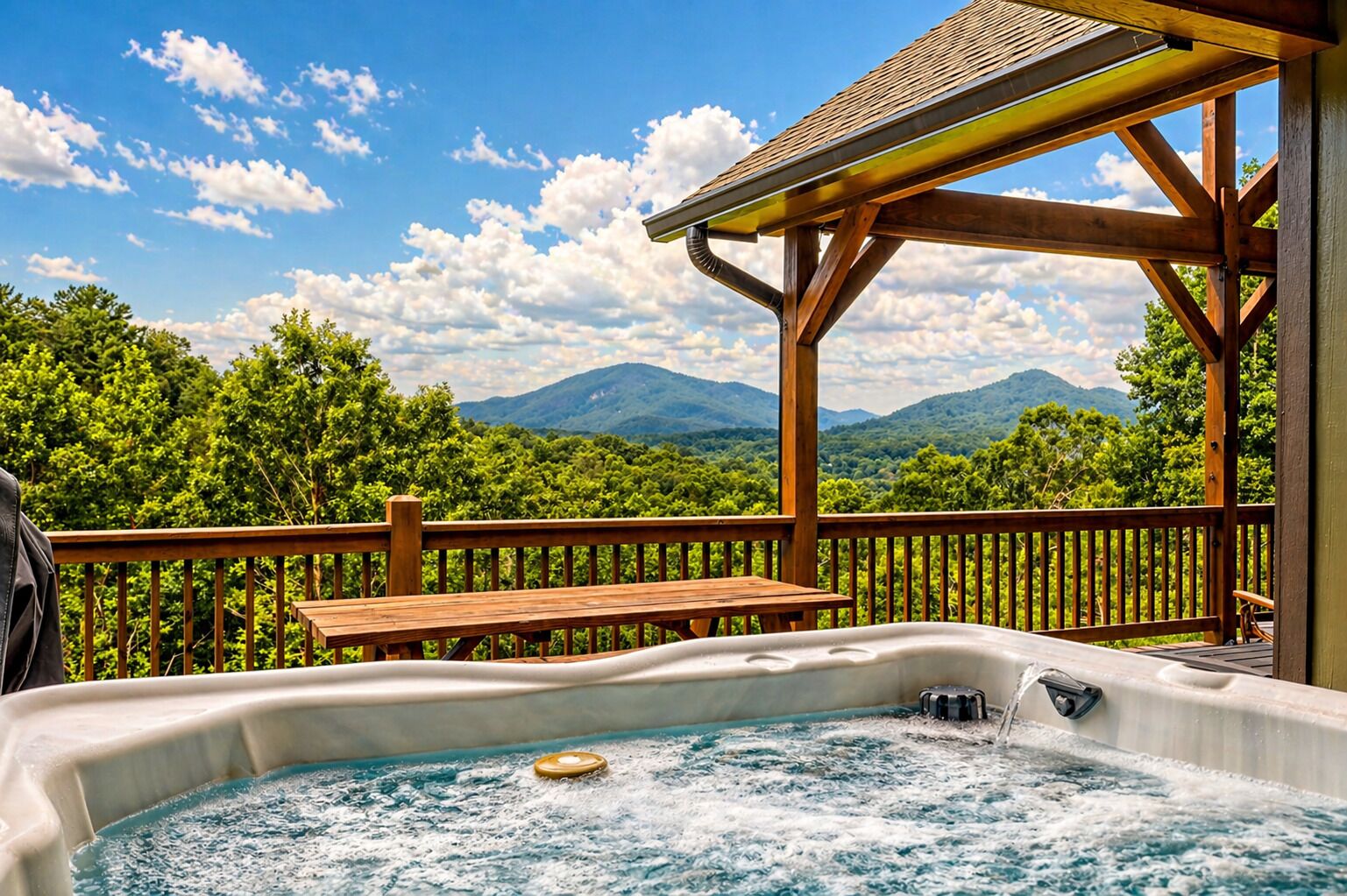 Idromassaggio all'aperto