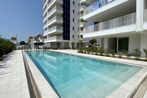 A heated pool