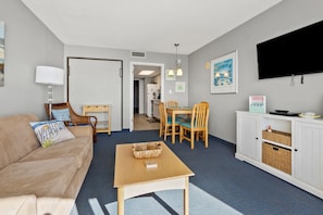 TV - Tropical oceanfront resort with shops, restaurants, pools, lazy river-paradise! Sleeps 4. (North Myrtle Beach)