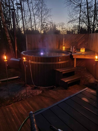 Lovely holiday home with spa and hot tub outside