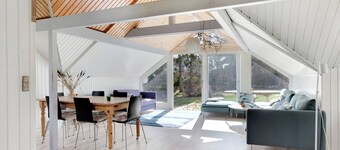 Holiday home with wood-burning stove and pavilion