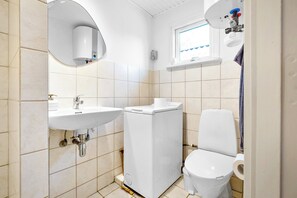 Douche, sèche-cheveux