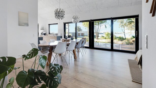 Dining - New summer house from 2021 with sea view (Millinge)