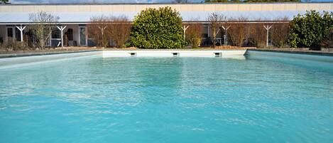 Indoor pool, a heated pool