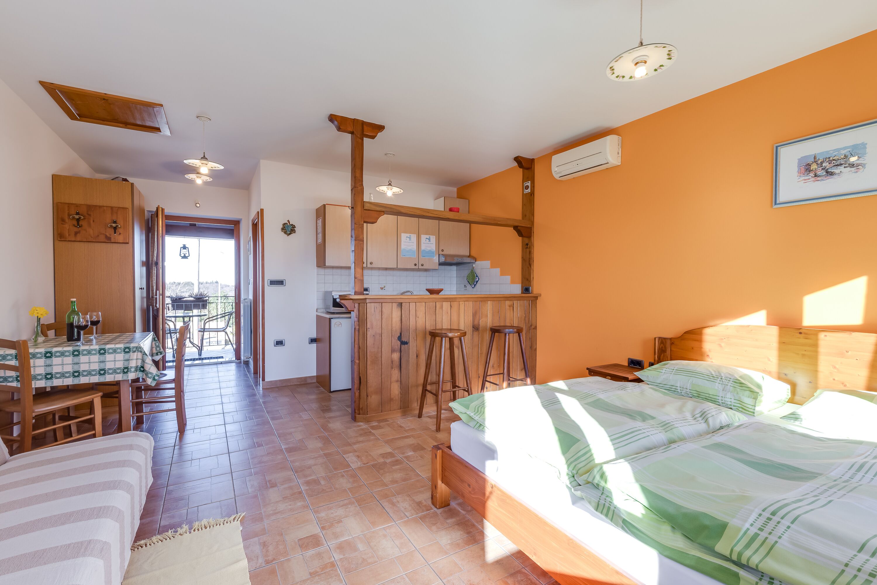 Kitchen and dining area