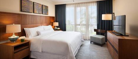 2 habitaciones, caja de seguridad en la habitación y escritorio