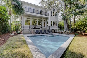 Una piscina riscaldata