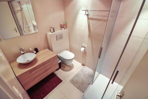 Hair dryer, towels