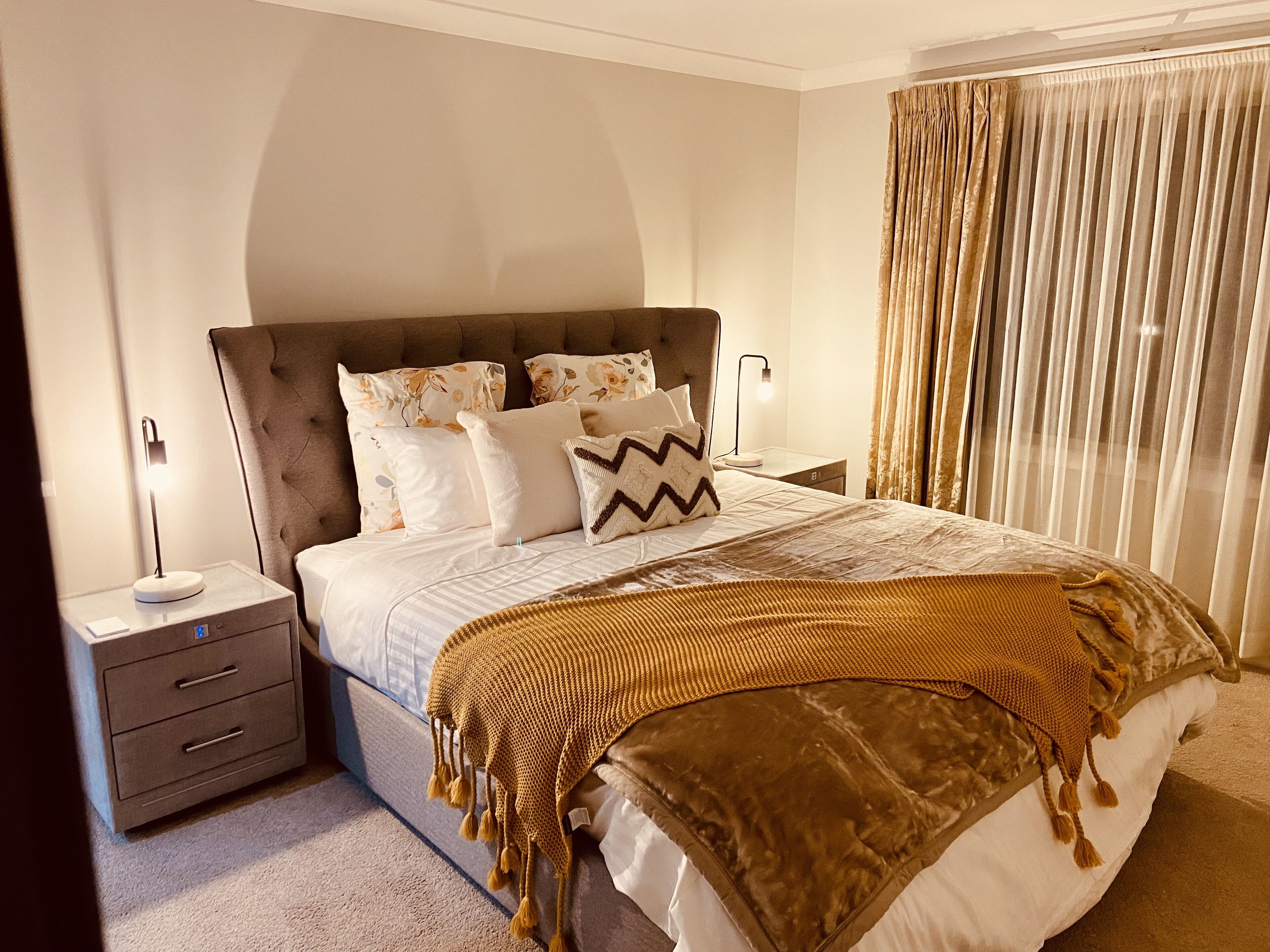 2 bedrooms, in-room safe, iron/ironing board, travel crib