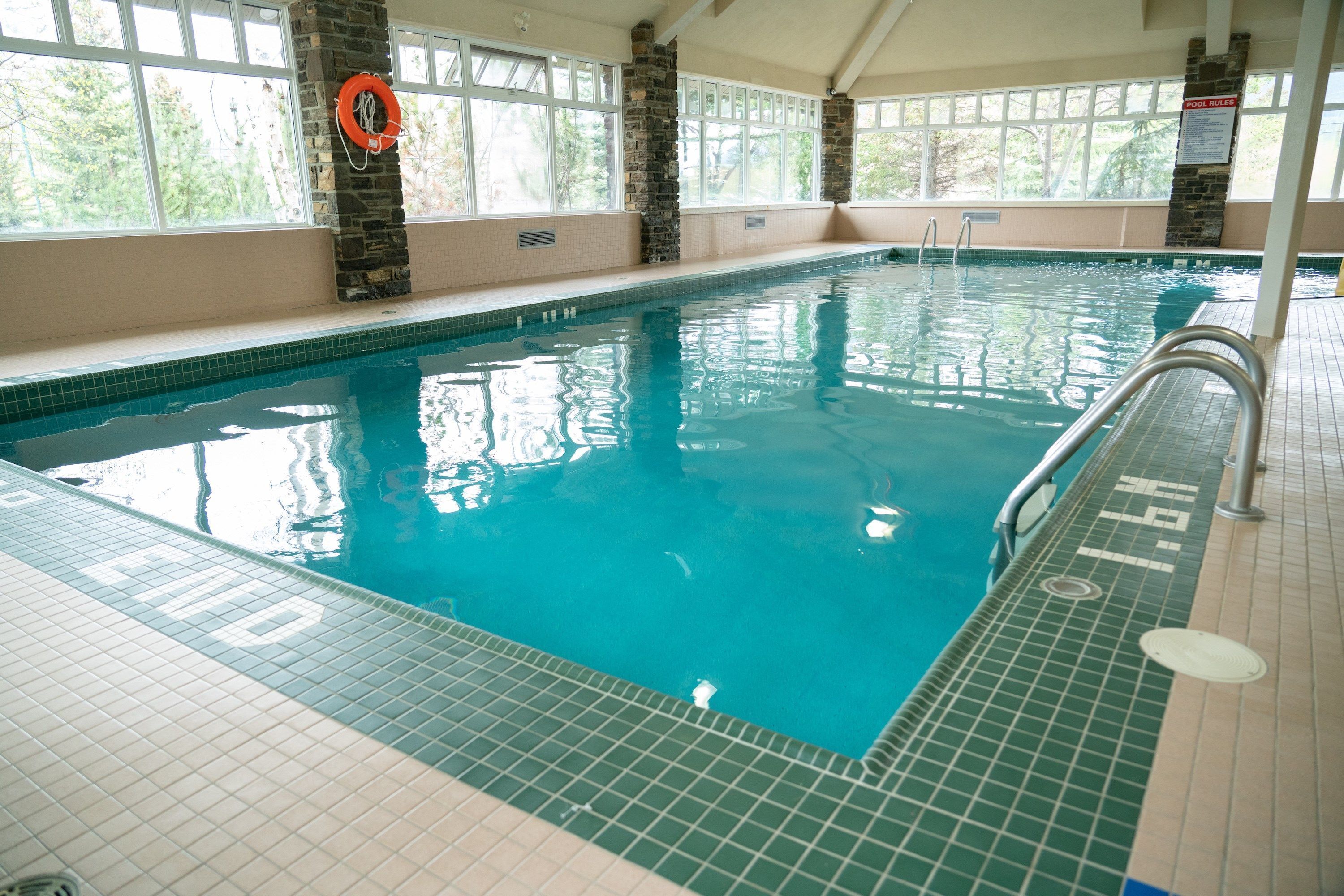 Dive into the pool after a great day.