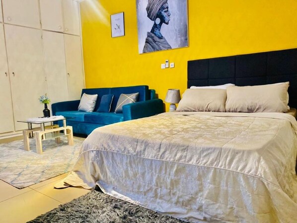 1 bedroom, WiFi, bed sheets - Résidence Prosper, Confort Comme à la Maison (Abidjan)