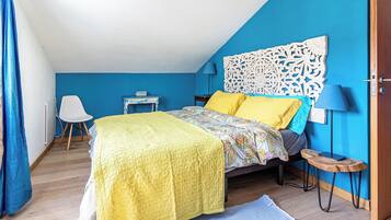 2 dormitorios, tabla de planchar con plancha, wifi gratis y ropa de cama