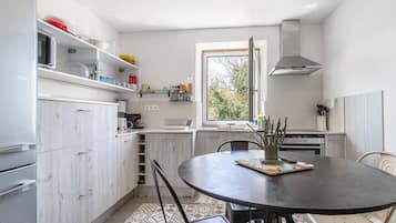 Kühlschrank, Mikrowelle, Ofen, Geschirrspüler