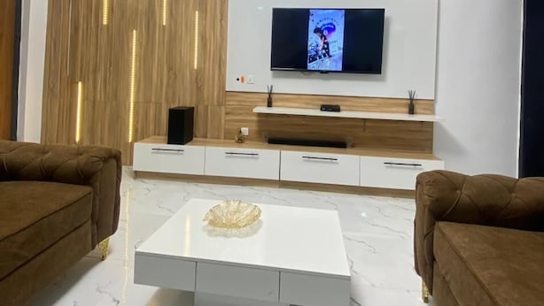 Standard Duplex, 4 Bedrooms, Smoking, Terrace | Living area - Green Bay Home (Lagos)
