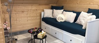 Appartement avec baignoire balneo