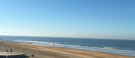 En la playa