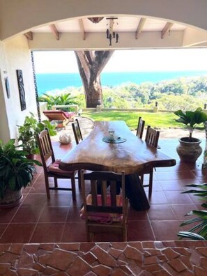Outdoor dining - Spectacular Ocean Views & Private Pool (Montezuma)