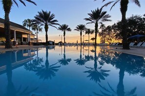 A heated pool