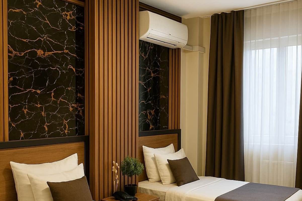 Economy Double Room | Frette Italian sheets, premium bedding, Select Comfort beds