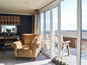 Fireplace - We love the location of this cosy chalet on this popular holiday village. (Wilsthorpe)