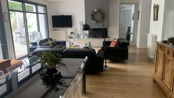 TV connectée, cheminée, chaßne hi-fi, imprimantes