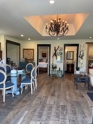 Dining - THE LOFT an UPSCALE RUSTIC 2 Bedroom 2 Washroom Private Guest House on 16acres. (Tottenham)