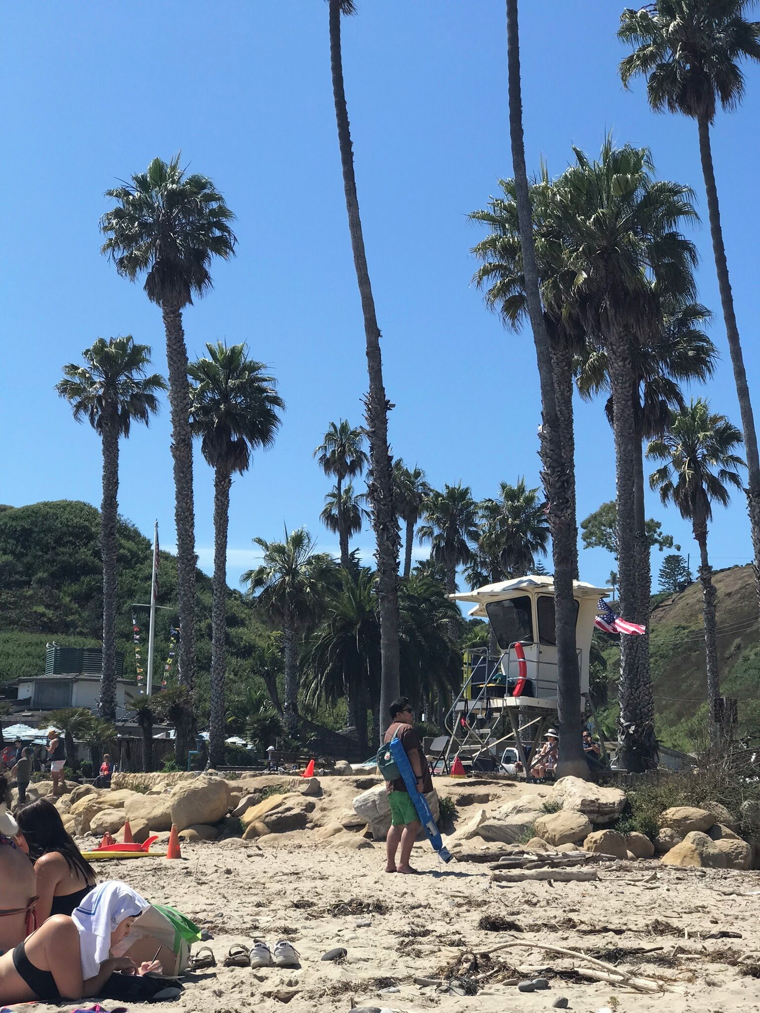 Una playa cerca, toallas de playa