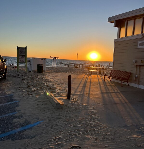 Sun loungers, beach towels