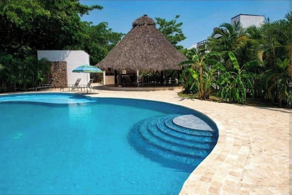 Outdoor pool, a heated pool - Beautiful villa up to 25 people in Marina Vallarta (Puerto Vallarta)