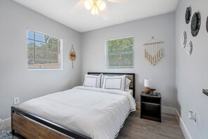 2 bedrooms, iron/ironing board, travel crib, free WiFi